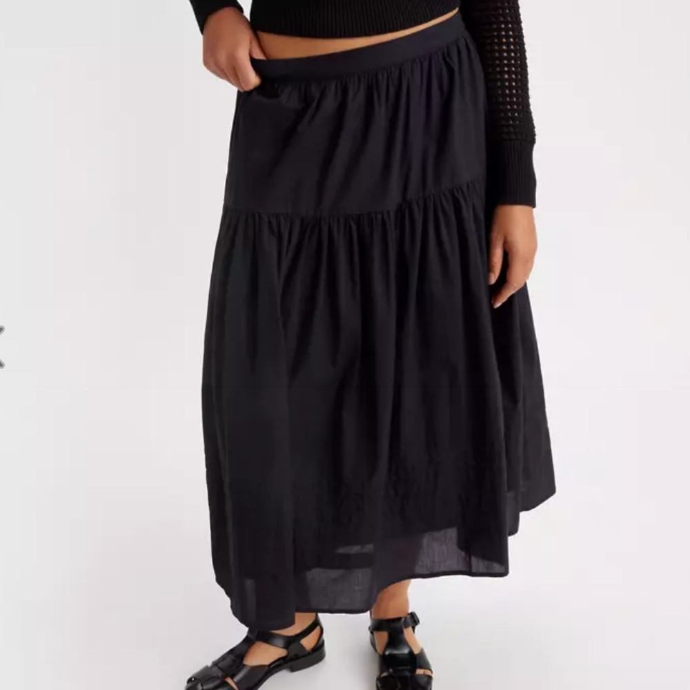 Tiered maxi skirt